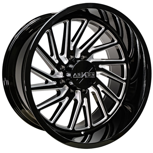 Arkon Offroad Kennedy Custom Wheel Gloss Black w/ Milled Edges
