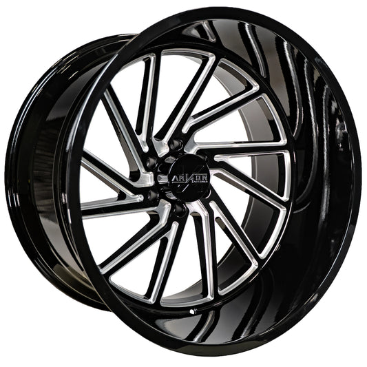 Arkon Offroad Kennedy Custom Wheel Gloss Black w/ Milled Edges