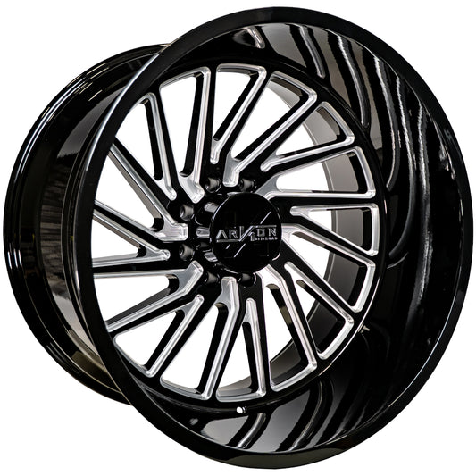 Arkon Offroad Kennedy Custom Wheel Gloss Black w/ Milled Edges