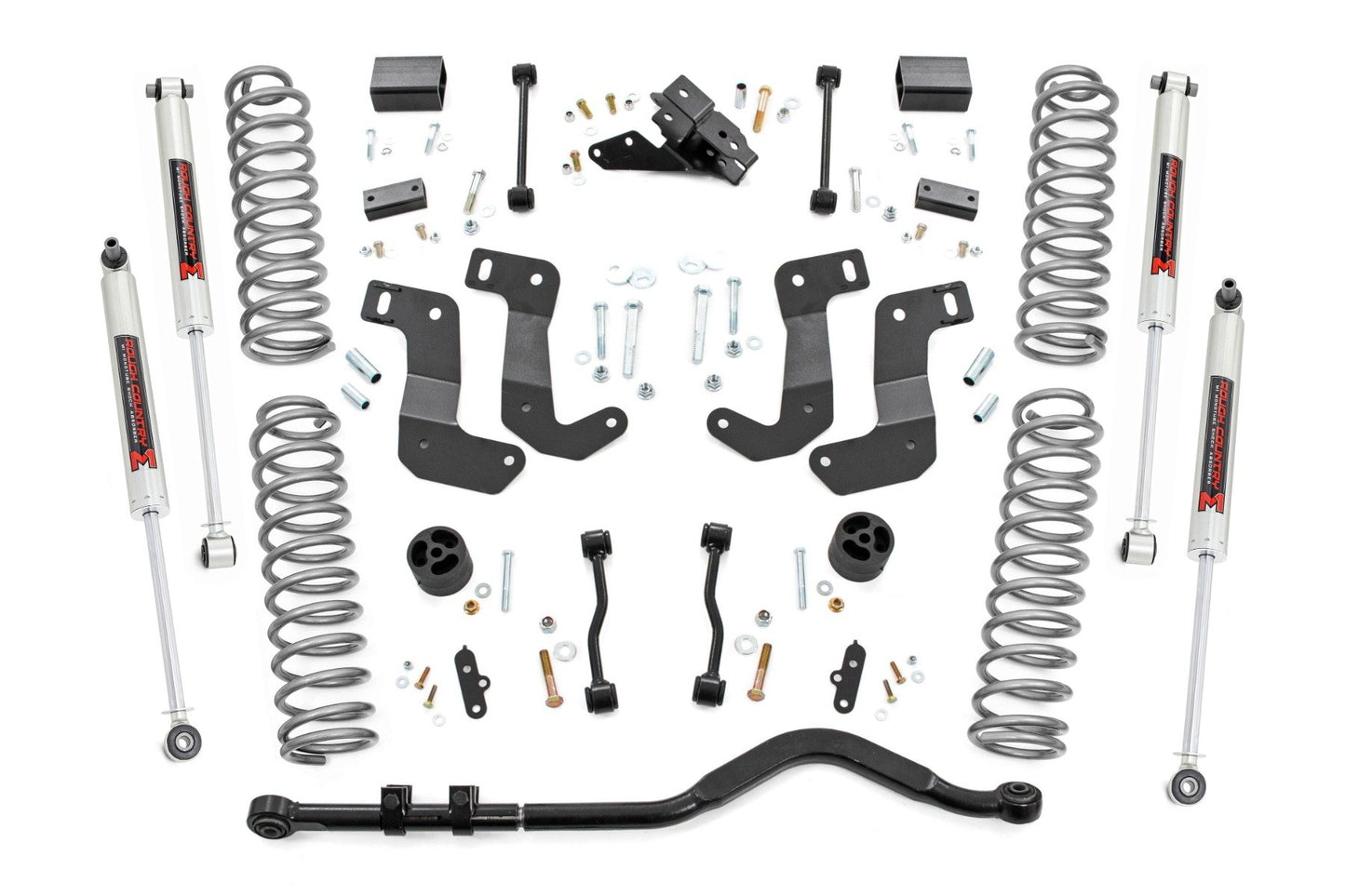 Rough Country 3.5 Inch Lift Kit | C/A Drop | Stage 1 | M1 | Jeep Wrangler Unlimited (24-26)