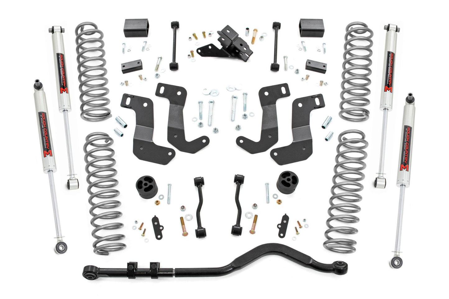 Rough Country 3.5 Inch Lift Kit | C/A Drop | Stage 1 | M1 | Jeep Wrangler JL 4WD (24-25)