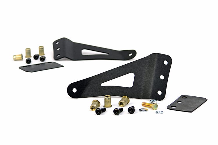 Rough Country LED Light Mount | Upper Windshield | 50" Curved | Chevy/GMC 1500/1500 SUV/2500HD/3500HD (07-14)