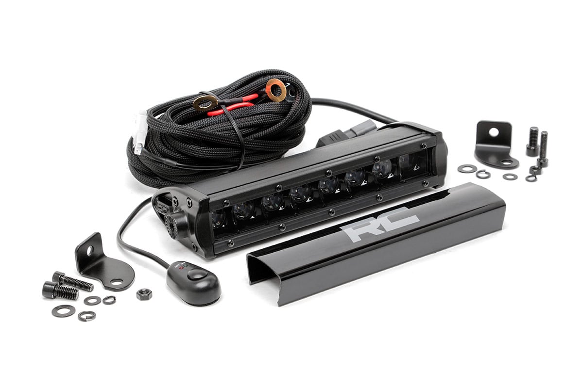 Rough Country 8 Inch Black Series LED Light Bar | Single Row