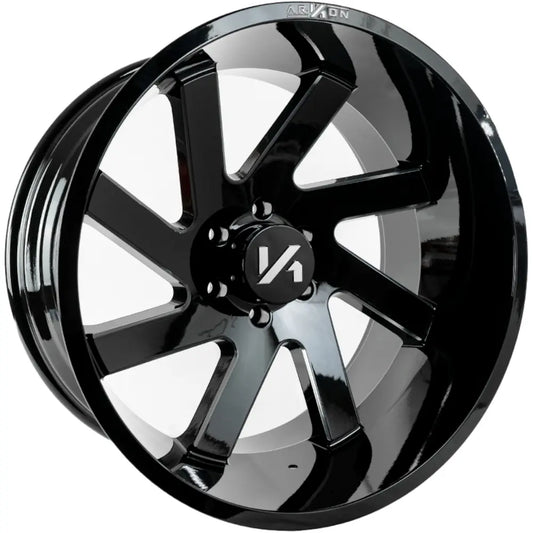 ARKON OFFROAD LINCOLN 20X10 8X170 -25 125.5 GLOSS BLACK W/ MILLED EDGES DIRECTIONAL