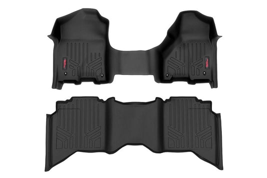 Rough Country Floor Mats | FR & RR | Crew/Mega Cab | Ram 1500 2WD/4WD (2012-2018 & Classic)