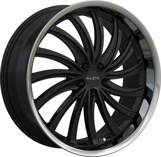 RAVETTI M15 GLOSS BLACK STAINLESS  LIP