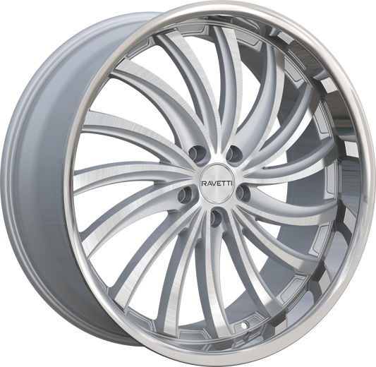 RAVETTI M15 SILVER BRUSHED STAINLESS LIP
