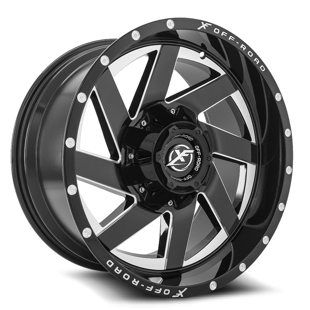 XF Off-Road XF-205 Gloss Black & Milled