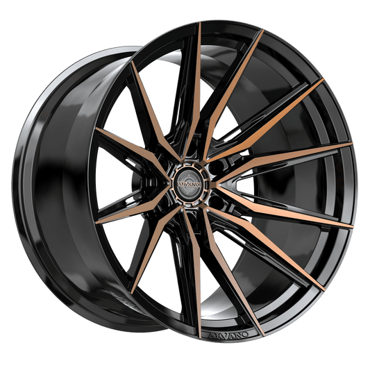 Arvano ART-3 Custom Wheel Satin Black & Bronze Machined Double Dark Tint