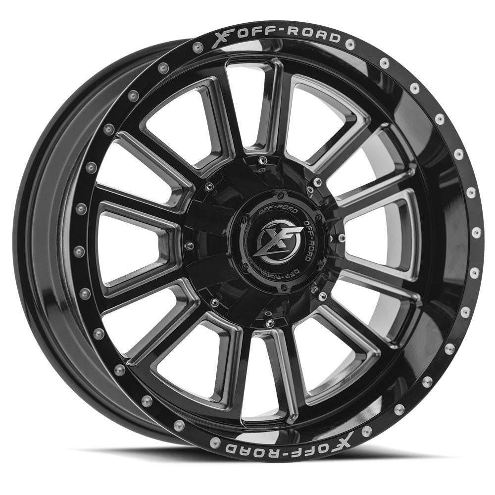 XF Off-Road XF-225 Gloss Black & Milled