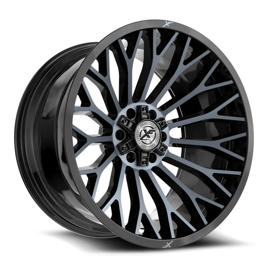 XF Off-Road XF-237 Gloss Black & Machined Titanium Double Dark Tint