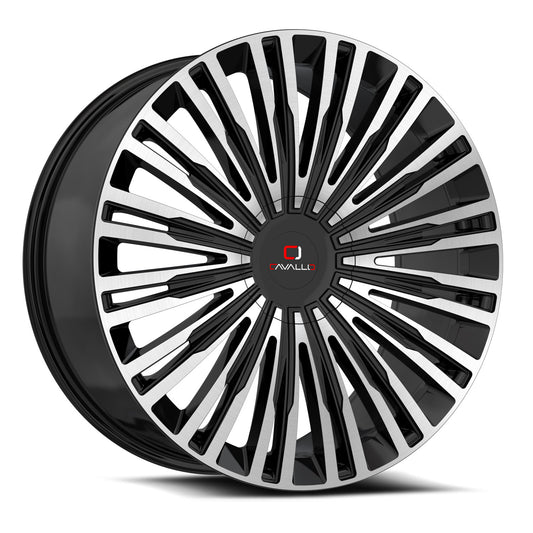 Cavallo CLV-48 Gloss Black & Machined