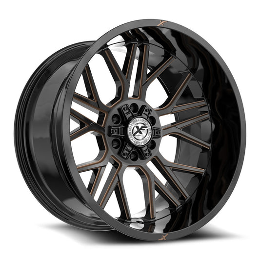 XF Off-Road XF-235 Gloss Black & Bronze Milled