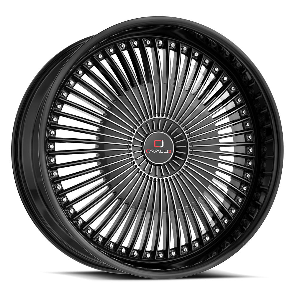 Cavallo CLV-41 Gloss Black & Machined