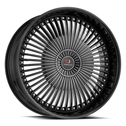Cavallo CLV-41 Gloss Black & Machined