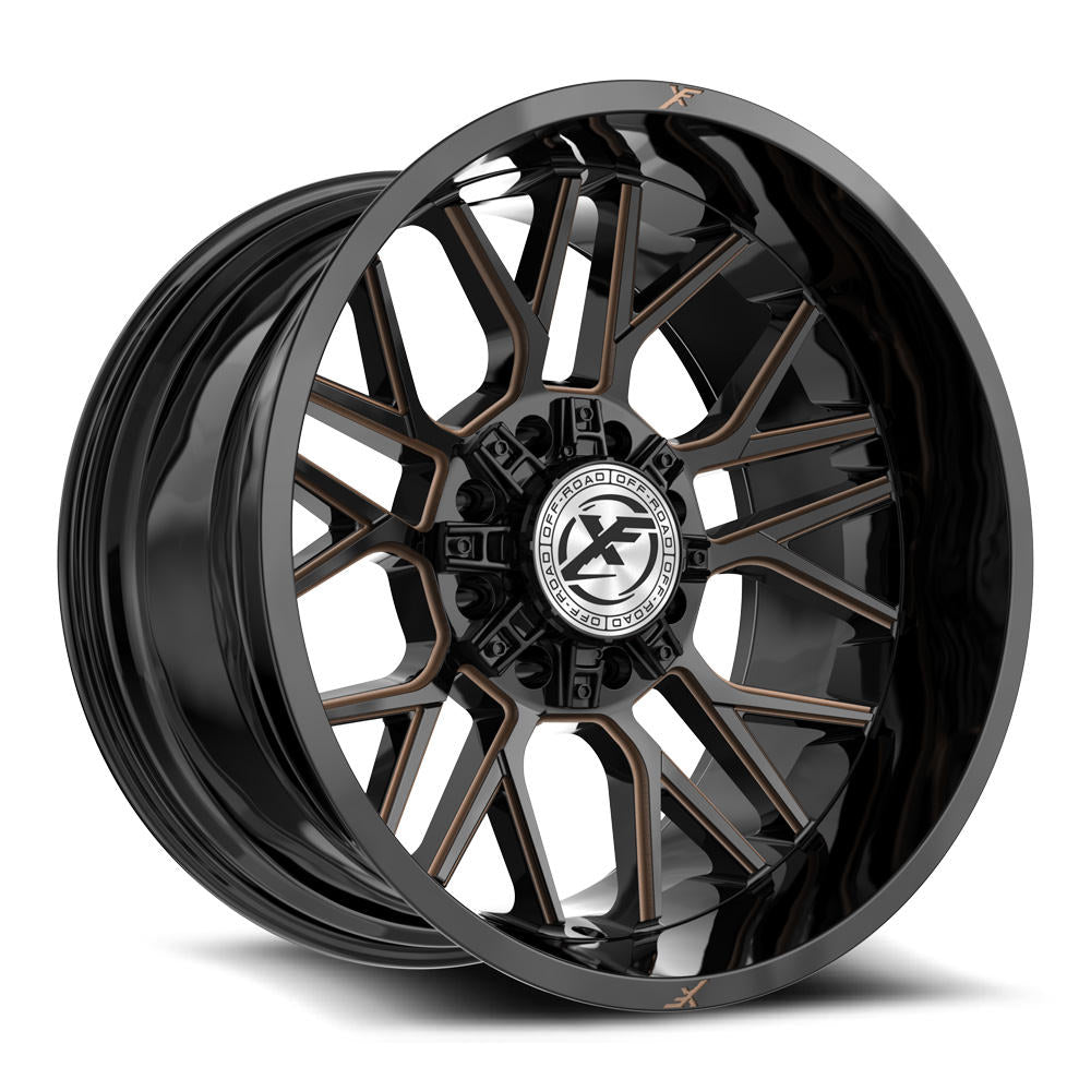 XF Off-Road XF-235 Gloss Black & Bronze Milled