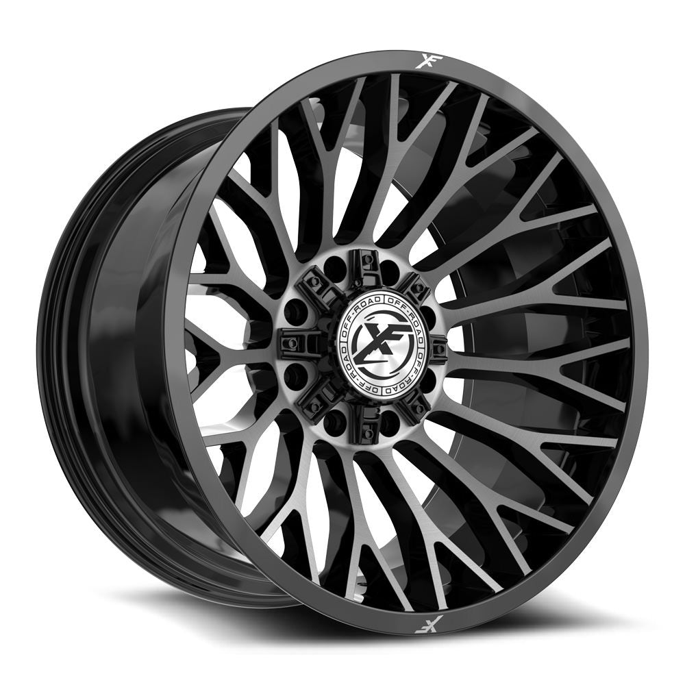 XF Off-Road XF-237 Gloss Black & Brushed Double Dark Tint