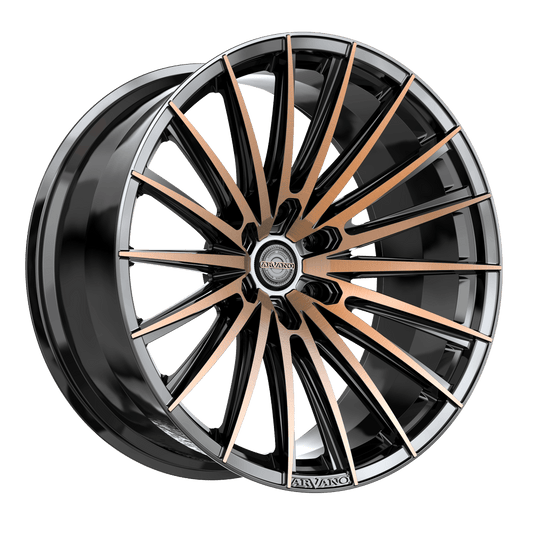 Arvano ART-2 Custom Wheel Gloss Brushed Bronze & Gloss Black