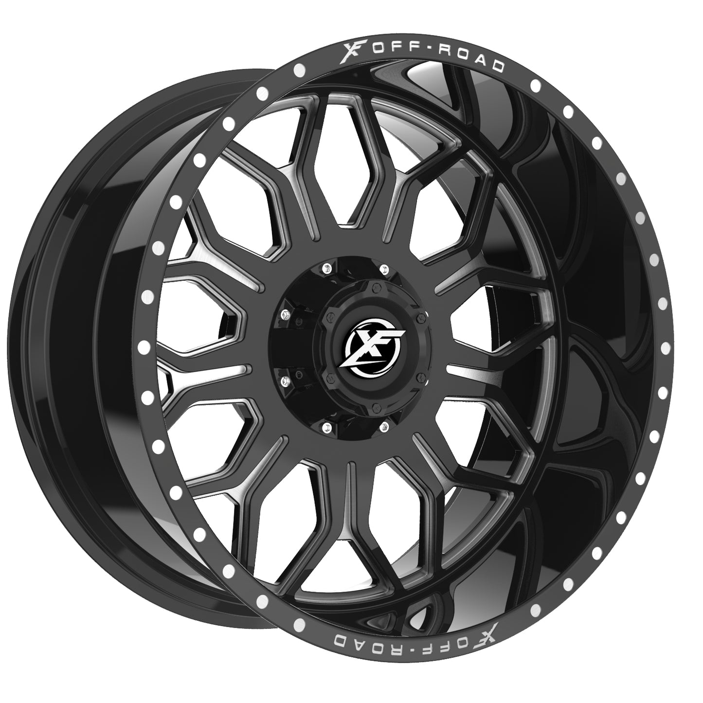 XF Off-Road XF-227 Gloss Black & Milled