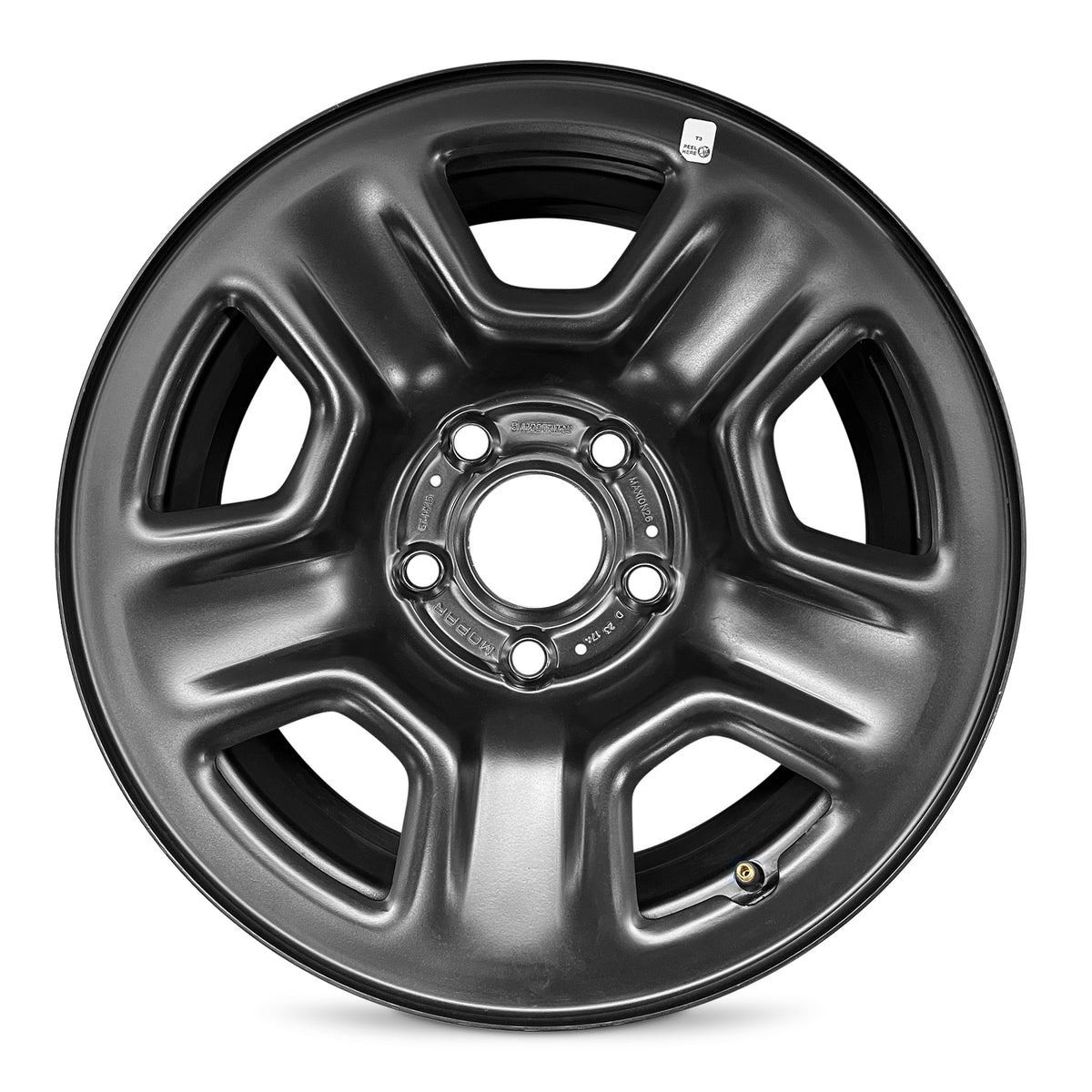 2020-2026 Jeep Wrangler and Compatible Jeep 17x7.5 Genuine OEM Take-Off Steel Wheel