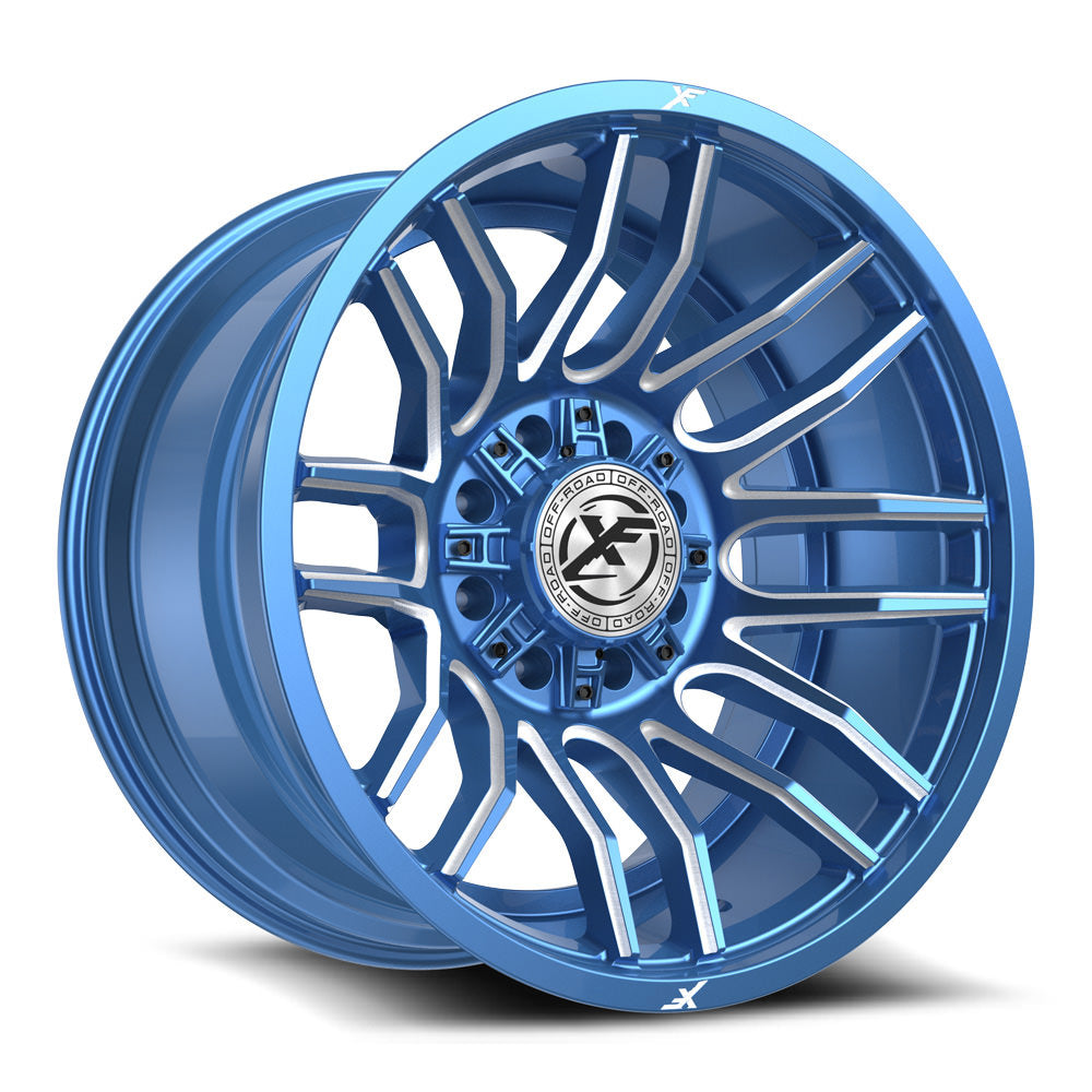 XF Off-Road XF-232 Anodized Blue & Milled