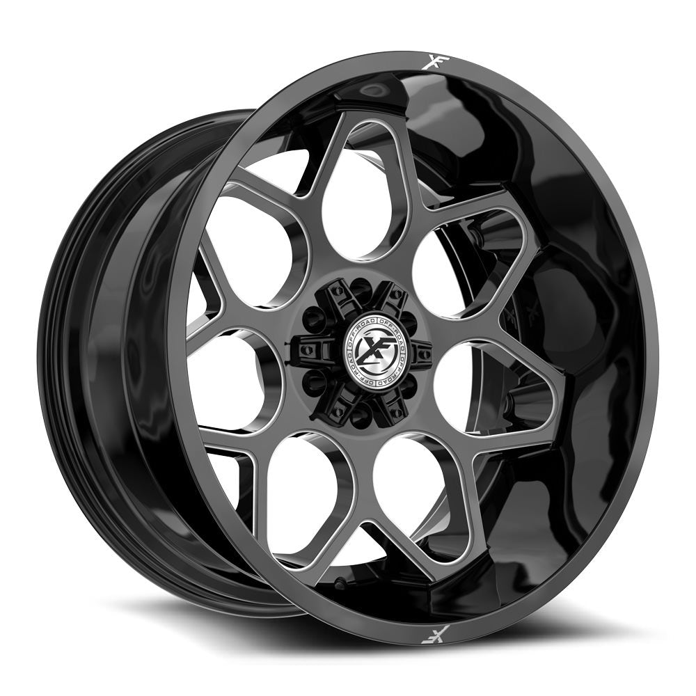 XF Off-Road XF-233 Gloss Black & Milled
