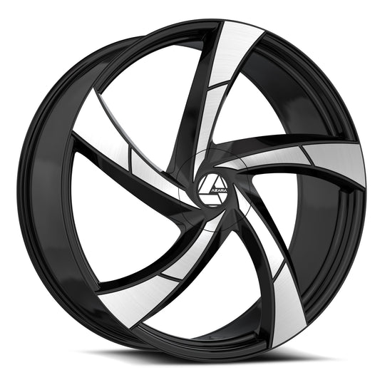 Azara AZA-524 Gloss Black & Machined