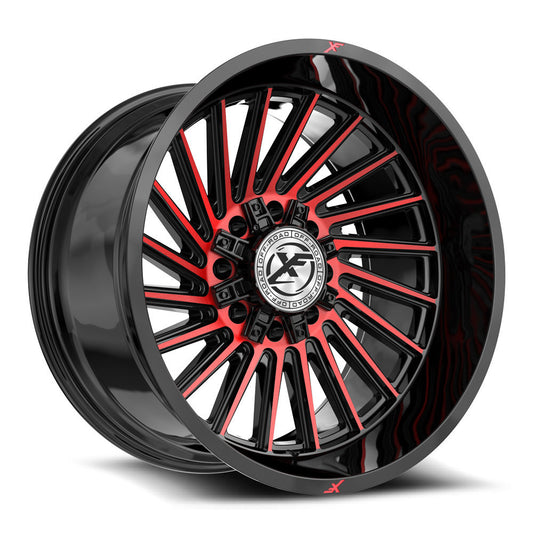 XF Off-Road XF-239 Gloss Black & Red Machined