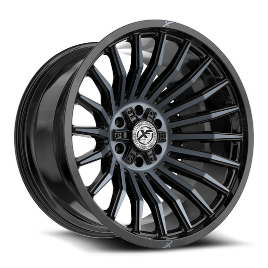 XF Off-Road XF-231 Gloss Black & Machined Titanium Double Dark Tint