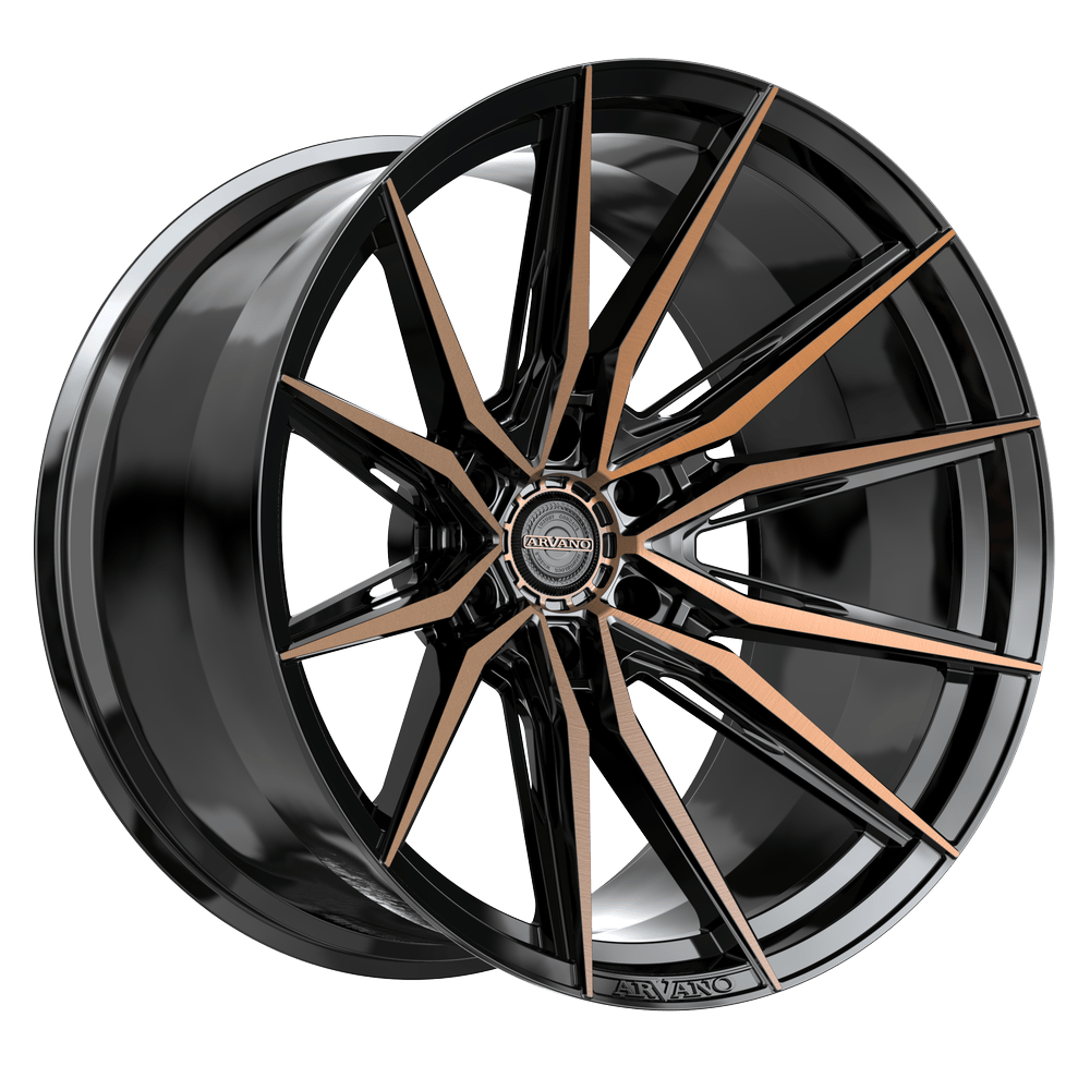 Arvano ART-3 Custom Wheel Satin Black & Bronze Machined Double Dark Tint