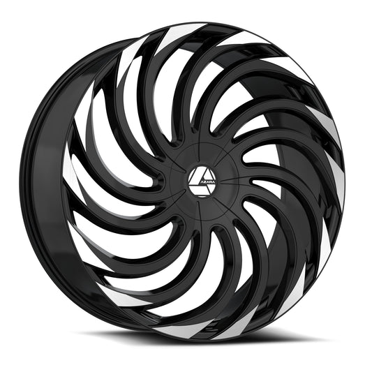 Azara AZA-534 Gloss Black & Machined