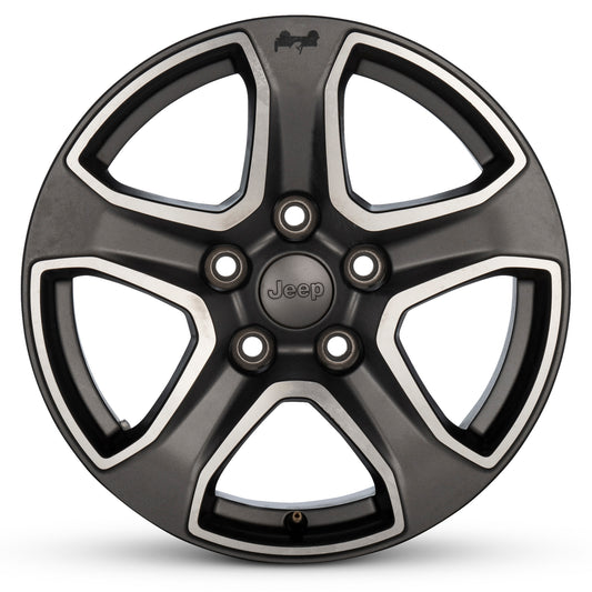 2018-2020 17x7.5 Jeep Wrangler Genuine OEM Take-Off Alloy Wheel