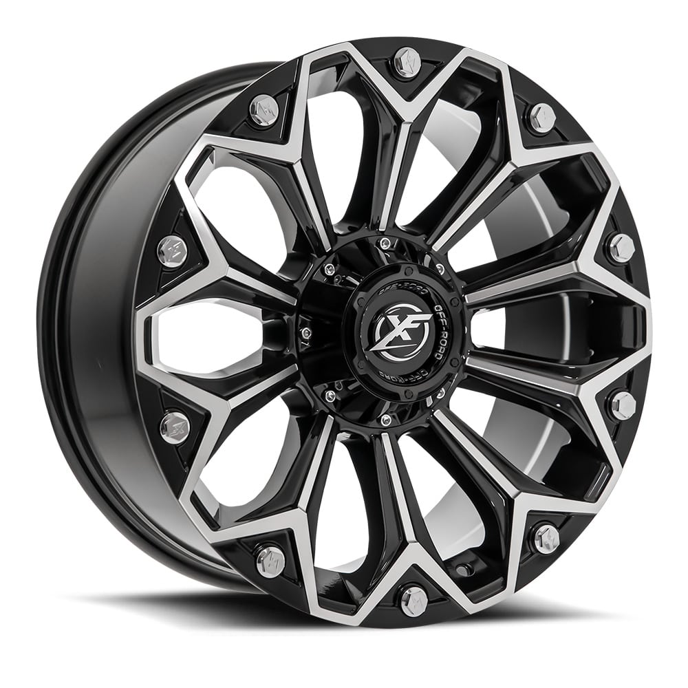 XF Off-Road XF-212 Gloss Black & Machined