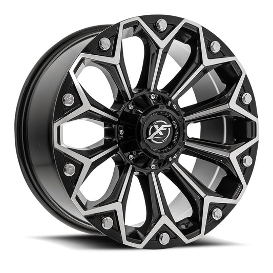 XF Off-Road XF-212 Gloss Black & Machined
