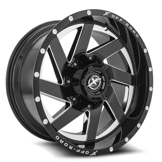 XF Off-Road XF-205 Gloss Black & Milled