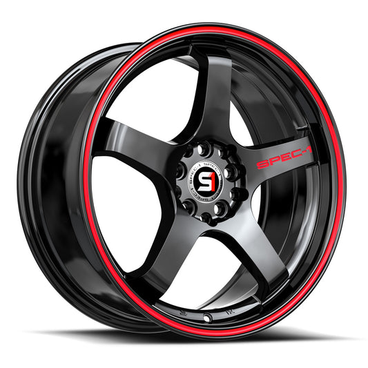 Spec-1 SPT-31 Gloss Black & Red Line
