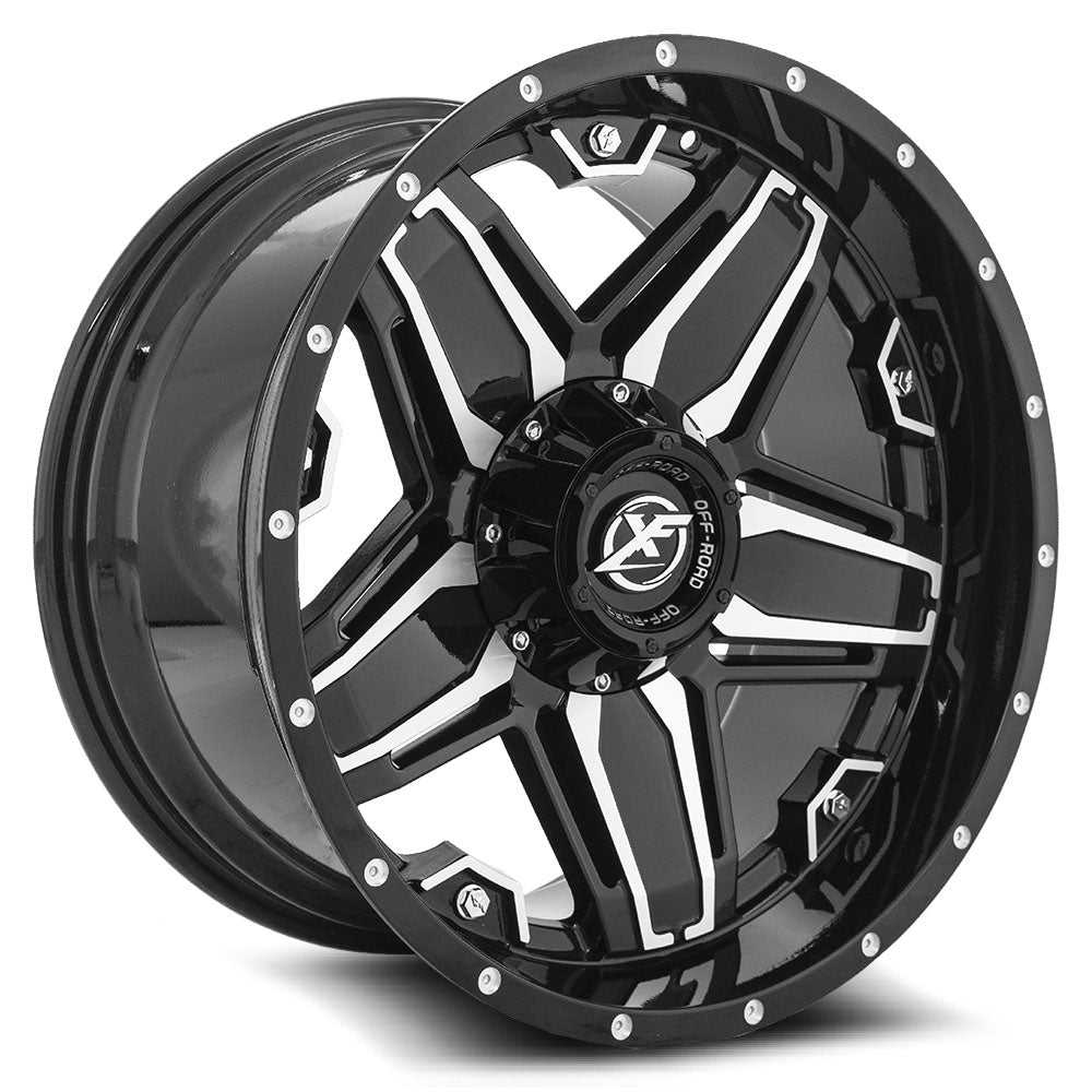 XF Off-Road XF-223 Gloss Black & Machined