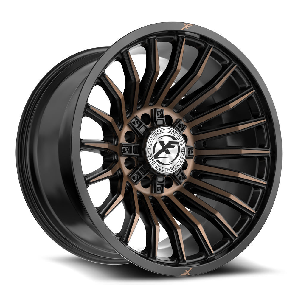 XF Off-Road XF-231 Satin Black & Bronze Machined Double Dark Tint