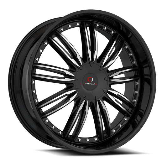 Cavallo CLV-54 Gloss Black & Machined