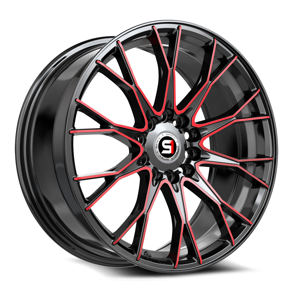 Spec-1 SP-59 Gloss Black & Red Machined