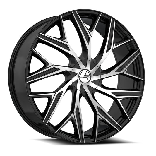 Azara AZA-527 Gloss Black & Machined