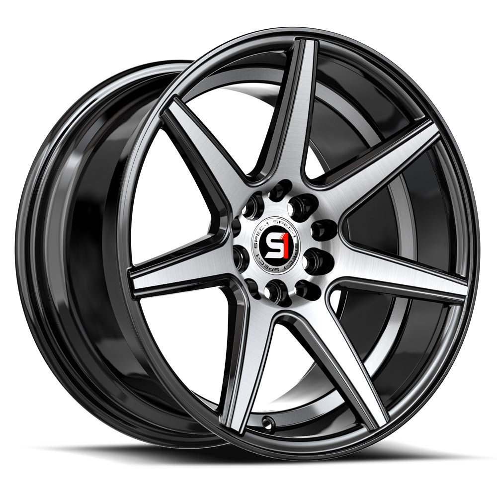 Spec-1 SP-73 Gloss Black & Machined & Undercut