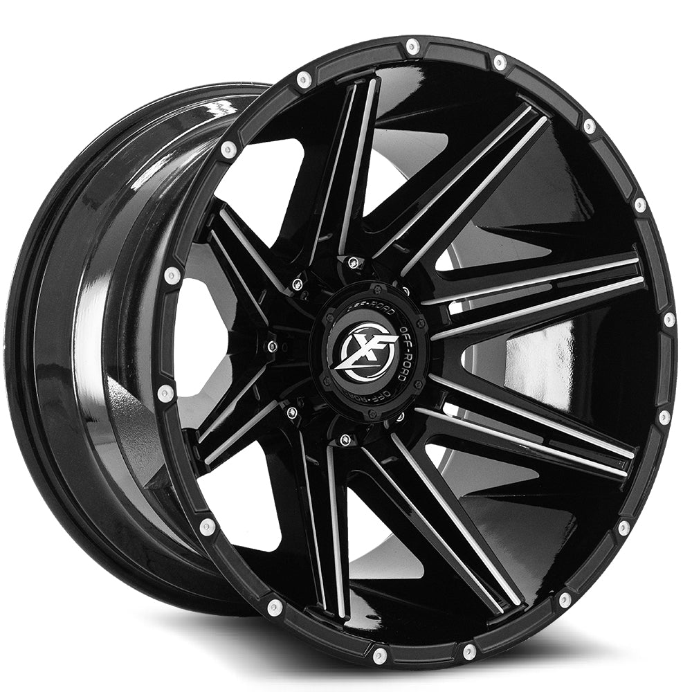 XF Off-Road XF-220 Gloss Black & Milled