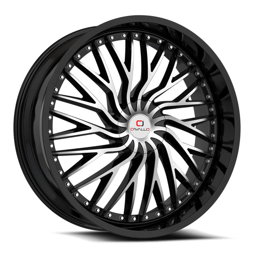 Cavallo CLV-43 Gloss Black & Machined