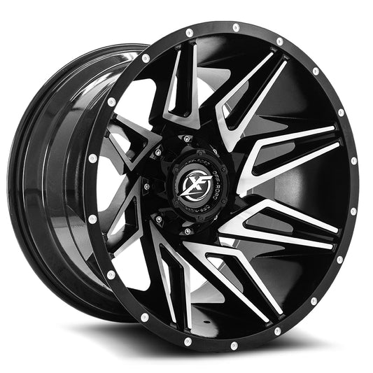 XF Off-Road XF-218 Gloss Black & Machined