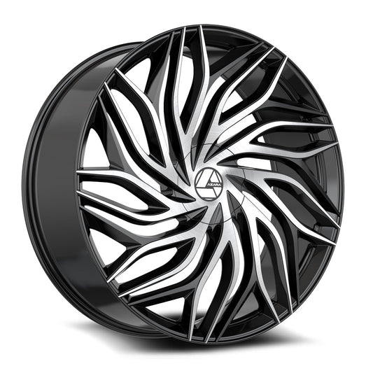 Azara AZA-537 Gloss Black & Machined