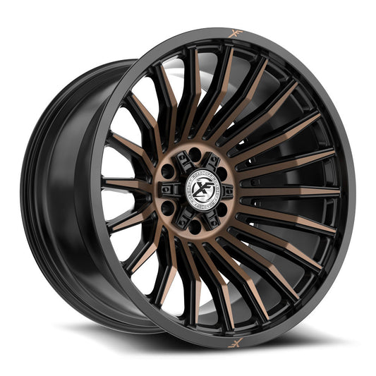 XF Off-Road XF-231 Satin Black & Bronze Machined Double Dark Tint
