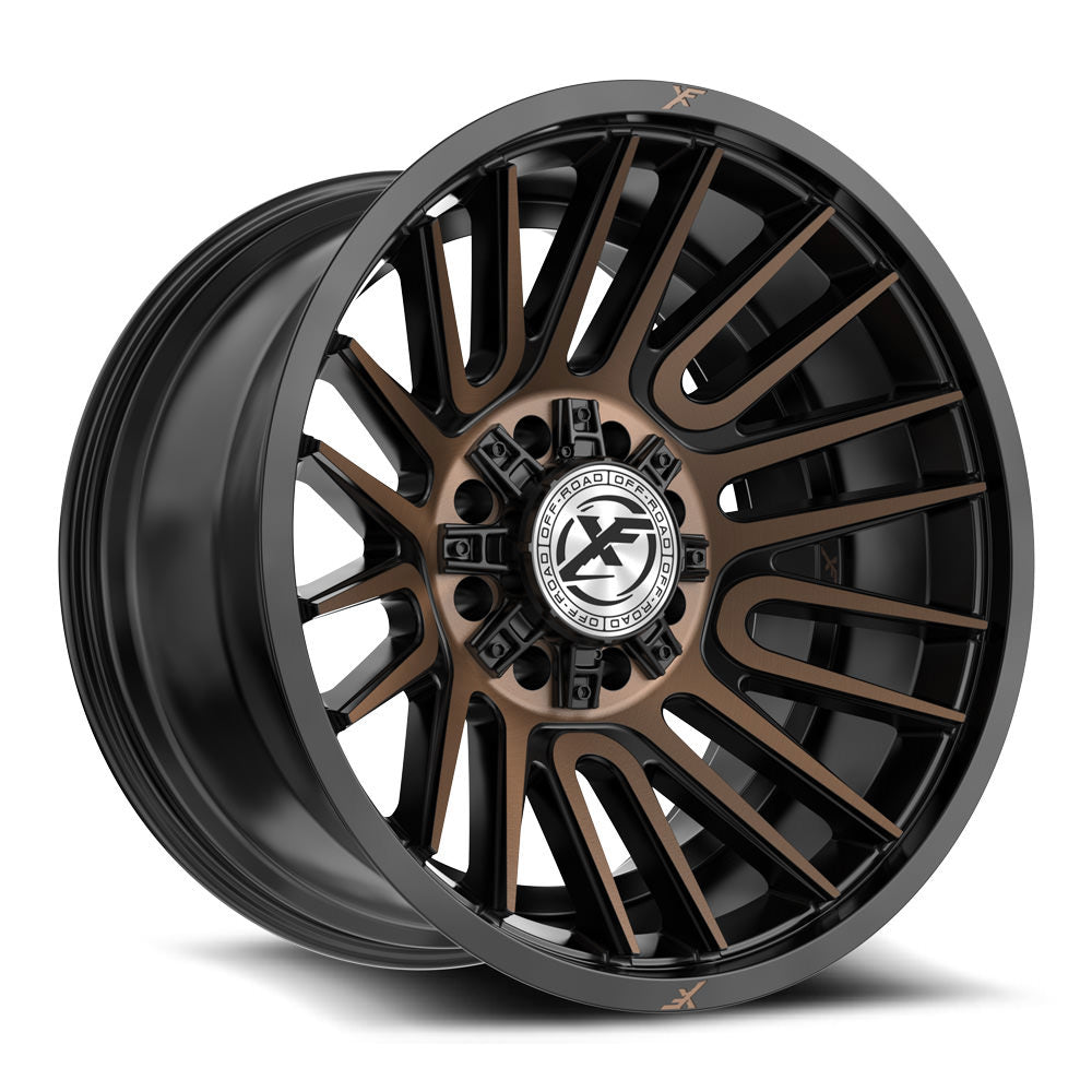 XF Off-Road XF-234 Satin Black & Bronze Machined Double Dark Tint