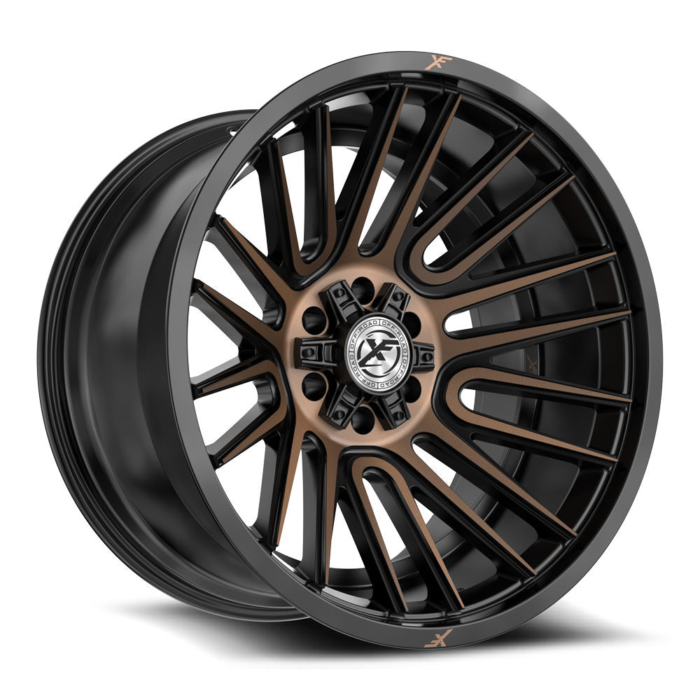 XF Off-Road XF-234 Satin Black & Bronze Machined Double Dark Tint