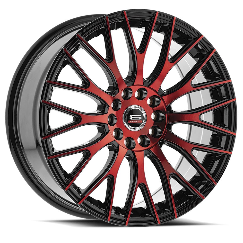 Spec-1 SP-55 Gloss Black & Red Machined